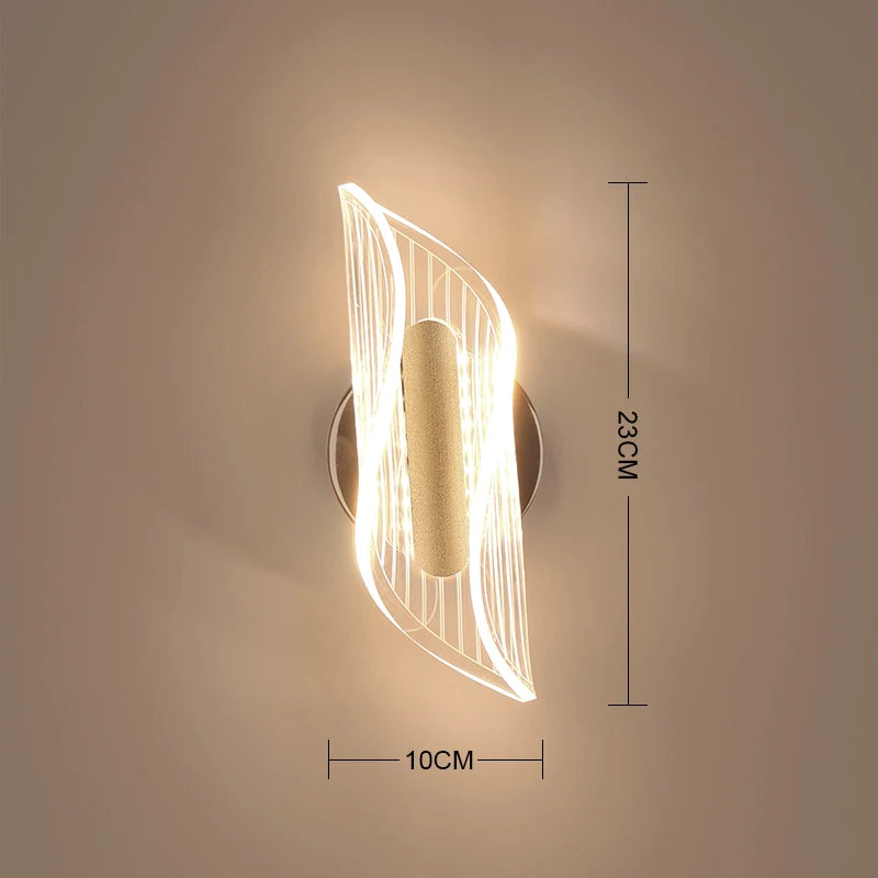 Lâmpada de parede LED rotativa para quarto