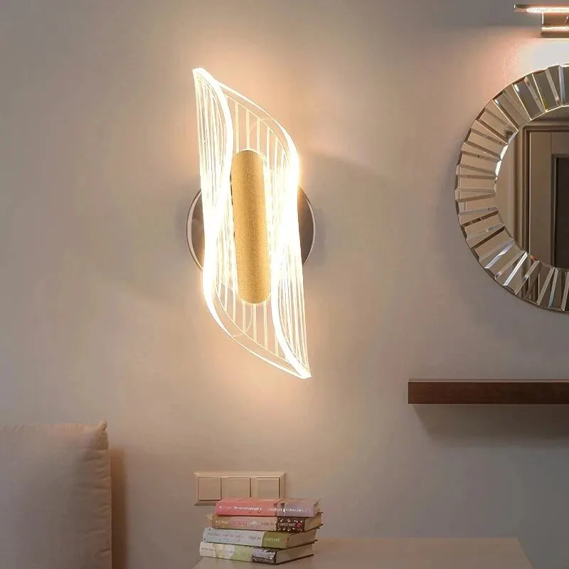 Lâmpada de parede LED rotativa para quarto