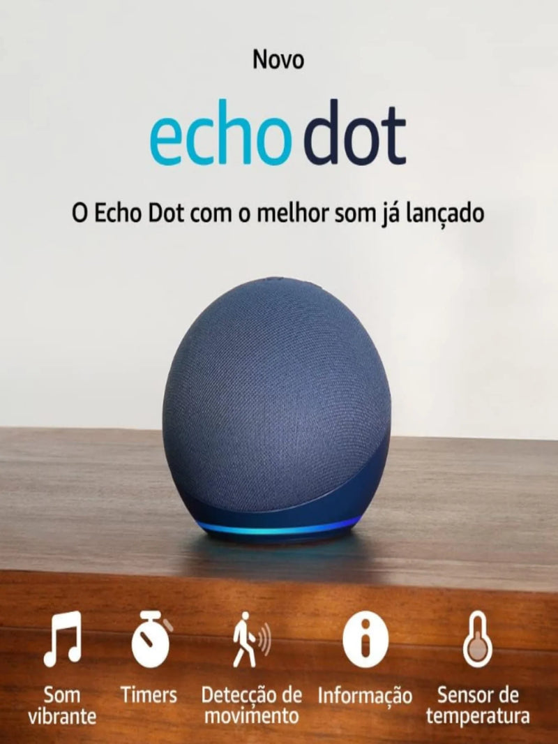 Alexa Echo Dot 5ª Geração Caixa de Som Inteligente