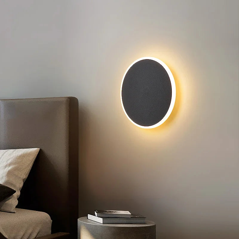 Lâmpada de parede Circular LED com Touch Sensing