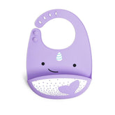 Babador De Silicone Skip Hop Zoo Baleia Narval