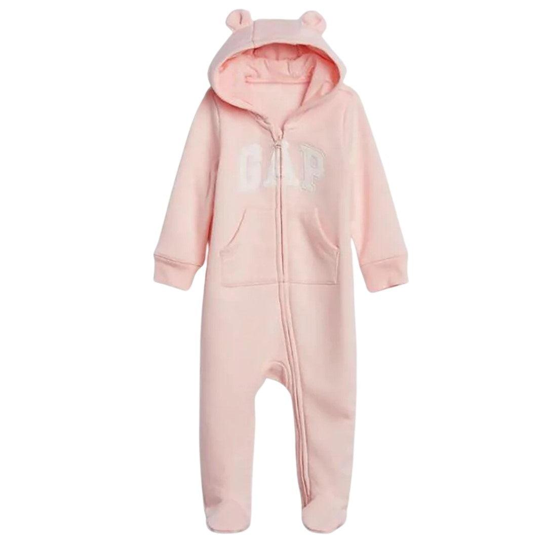 Macacão Infantil Gap Com Capuz Bear Rose